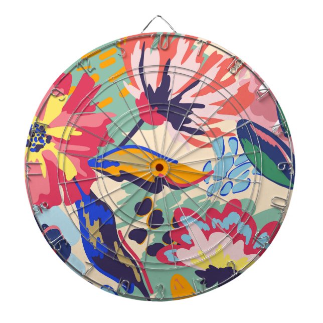 Forest and roses dartboard (Front)