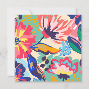 Forest and roses invitation