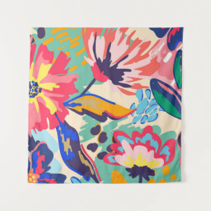 Forest and roses tapestry