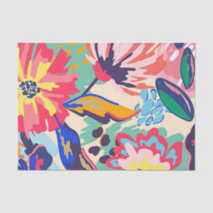 Forest and roses tissue paper