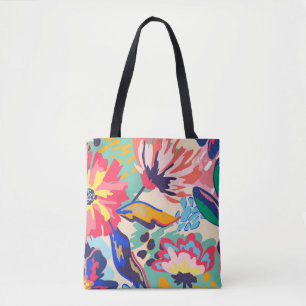 Forest and roses tote bag