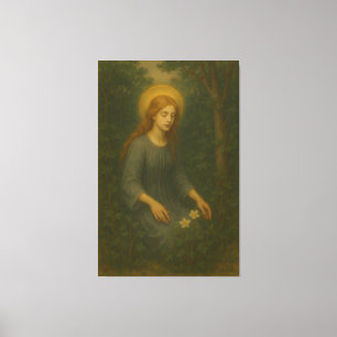 forest angel fine art painting canvas print