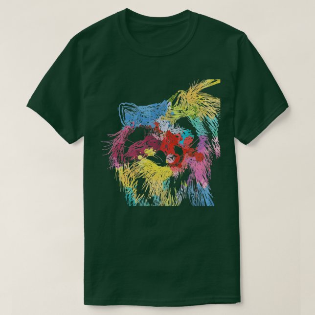 Forest Animal Gift Racoon T-Shirt (Design Front)