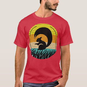 Forest Animal Gift Sunset Squirrel T-Shirt