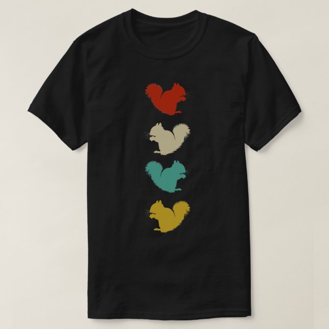 Forest Animal Lover Gift Nuts Squirrel T-Shirt (Design Front)