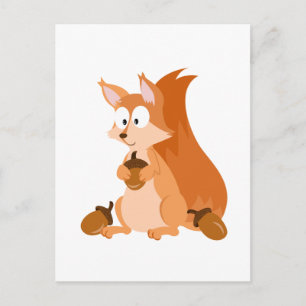 Forest Animal Squirrel Postcard