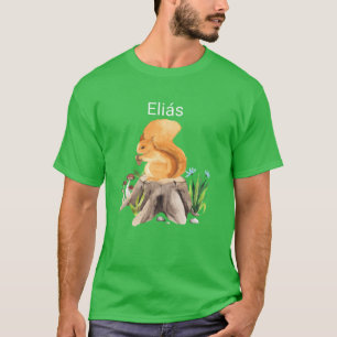 Forest animal squirrel with name Elis friend T-Shirt