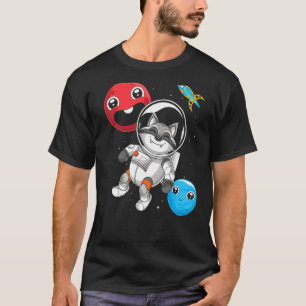Forest Animal Trash Panda Space Racoon Astronaut T-Shirt