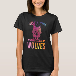Forest Animal Wildlife Predator Girls Women Wolf T-Shirt