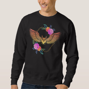Forest Animal Wise Bird Floral Predator Owl 1 Sweatshirt
