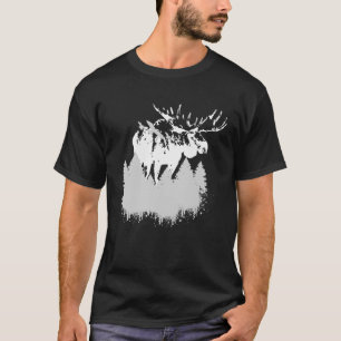 Forest animal with nature and forester and moose T-Shirt