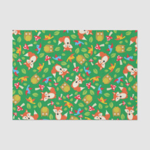 Forest Animal Woodland Kid's Birthday Party Tissue Paper