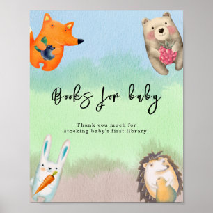 Forest animals - Books for baby Poster
