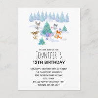 Forest Animals Dancing Around a Fir Tree