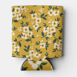 Forest animals, masks, virus pattern. can cooler