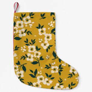 Forest animals, masks, virus pattern. small christmas stocking