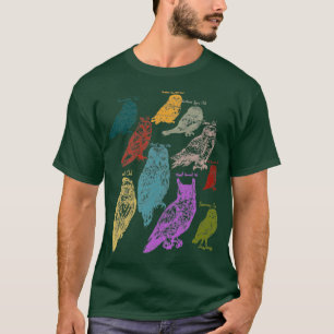 Forest Animals Native Birds Owl T-Shirt