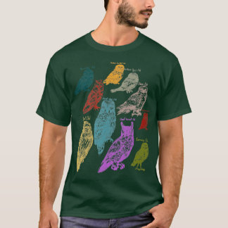 Forest Animals Native Birds Owl T-Shirt