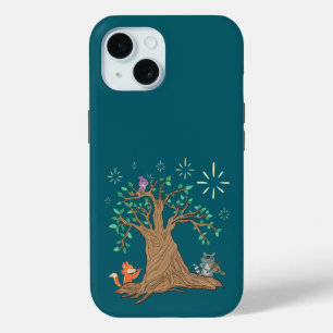 Forest Animals Playing Music   Woodland Folk Art  iPhone 15 Case