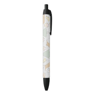 Forest Animals Wild Fox Chick Pine Tree Black Ink Pen