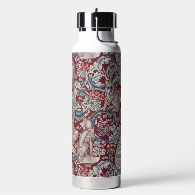 Forest Animals, William Morris Water Bottle (Left)