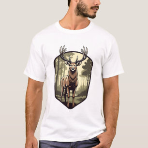 Forest Anthem Stag Crest T-Shirt