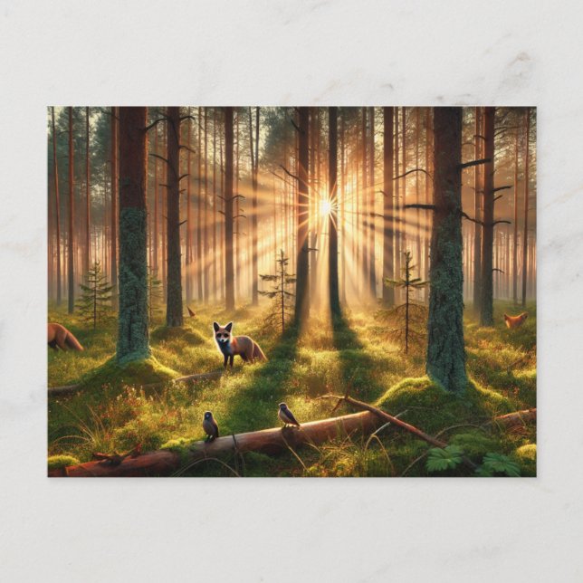  Forest Awakening Postcard (Front)