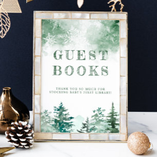 Forest baby shower guest books for baby