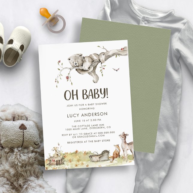 Forest Baby Shower Invitation (Creator Uploaded)