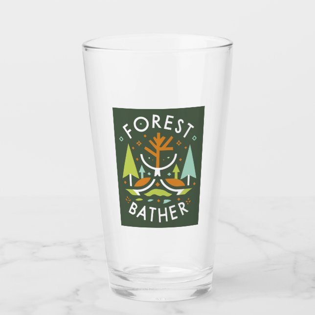 Forest Bather Cubist Glass (Front)