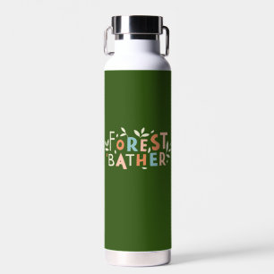 Forest Bather Custom Text Water Bottle