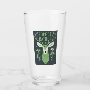 Forest Bather Deer Glass
