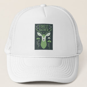 Forest Bather Deer Trucker Hat