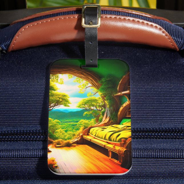 Forest Bedroom Luggage Tag (Front Insitu 2)