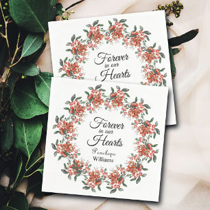 Forest Berries In Loving Memory Napkin