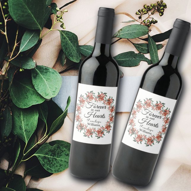 Forest Berries In Loving Memory Wine Label (Creator Uploaded)