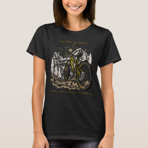 Forest Biking Kalalau Trail Hawaii Hiking Camping  T-Shirt