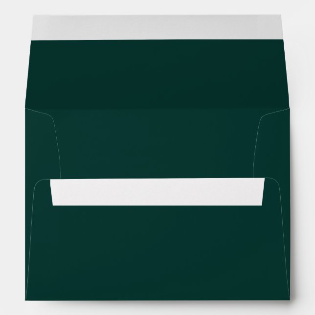 Forest Biome Solid Green Colour Trend Envelope (Back (Bottom))