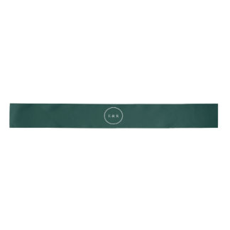 Forest Biome Solid Green Colour Trend Satin Ribbon