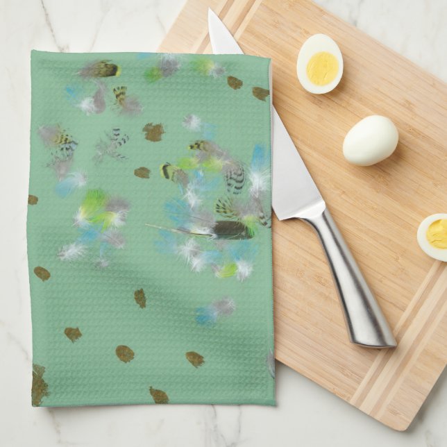 Forest Birds Kitchen Towel (Quarter Fold)