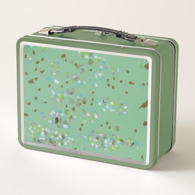 Forest Birds Metal Lunchbox (Back)