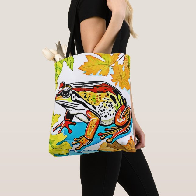 Forest Black Bear Majesty Design  Tote Bag (Close Up)