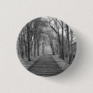 Forest, Black & White 3 Cm Round Badge