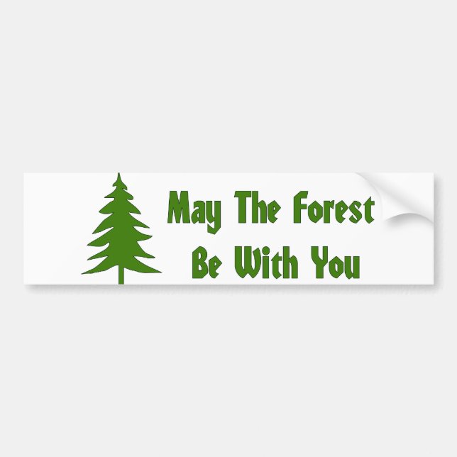 Forest Blessing Bumper Sticker (Front)
