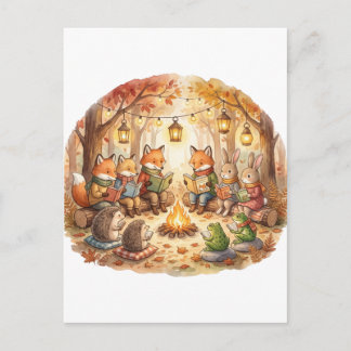 Forest Book | Cosy Woodland cottagecore cushion Postcard