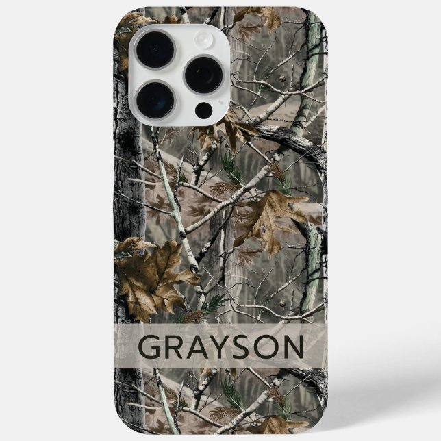 Forest Branches Camouflage Personalised Case-Mate iPhone Case (Back)