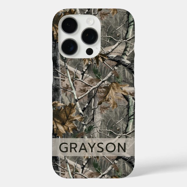 Forest Branches Camouflage Personalized Case-Mate iPhone Case (Back)