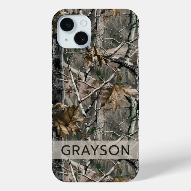 Forest Branches Camouflage Personalized Case-Mate iPhone Case (Back)