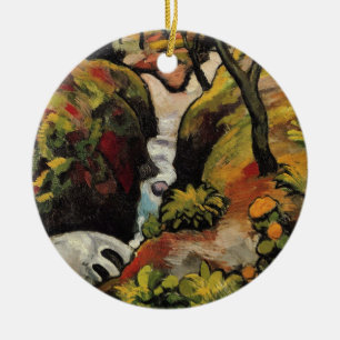 Forest Brook by August Macke Vintage Expressionism Ceramic Tree Decoration