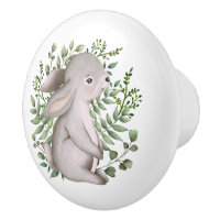 Forest Bunny Rabbit Woodland Greenery Baby Nursery